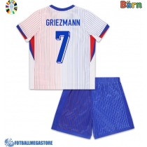 Fotballdrakt Barn Frankrike Antoine Griezmann #7 Bortedraktsett EM 2024 Kortermet (+ Korte bukser)